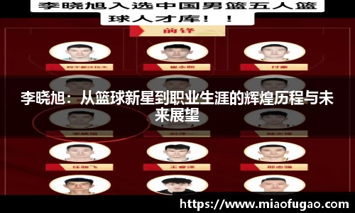 李晓旭：从篮球新星到职业生涯的辉煌历程与未来展望